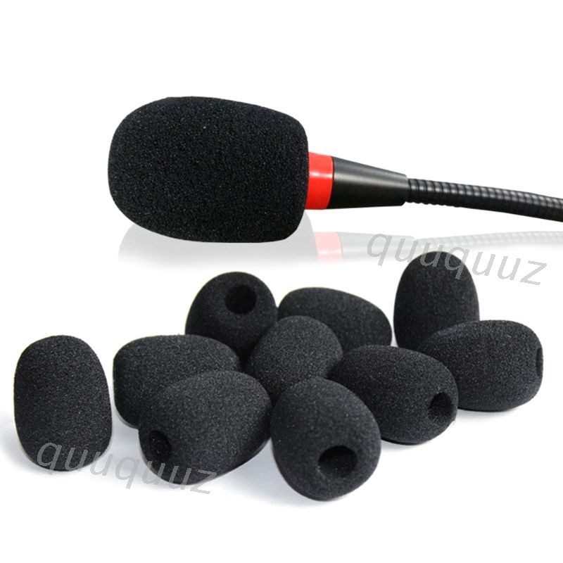 10pcs Microphone Windscreen Sponge Cover Headset Mic Foam Cover Protective Cap Replacement For Gooseneck Meeting Mic Shopee Philippines