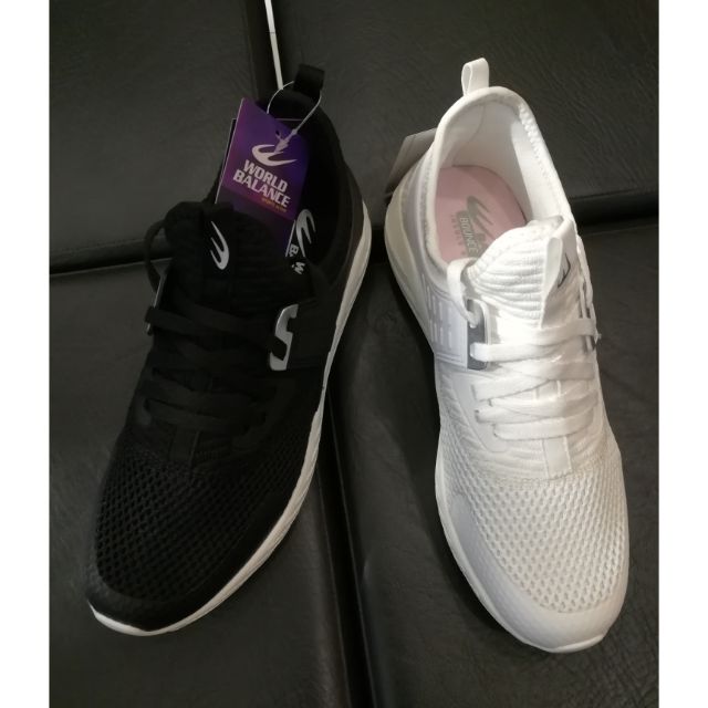 world balance shoes black and white