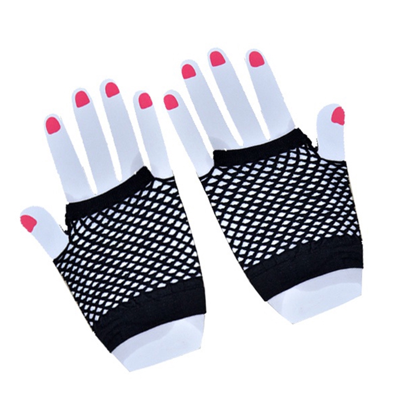 mesh fingerless gloves