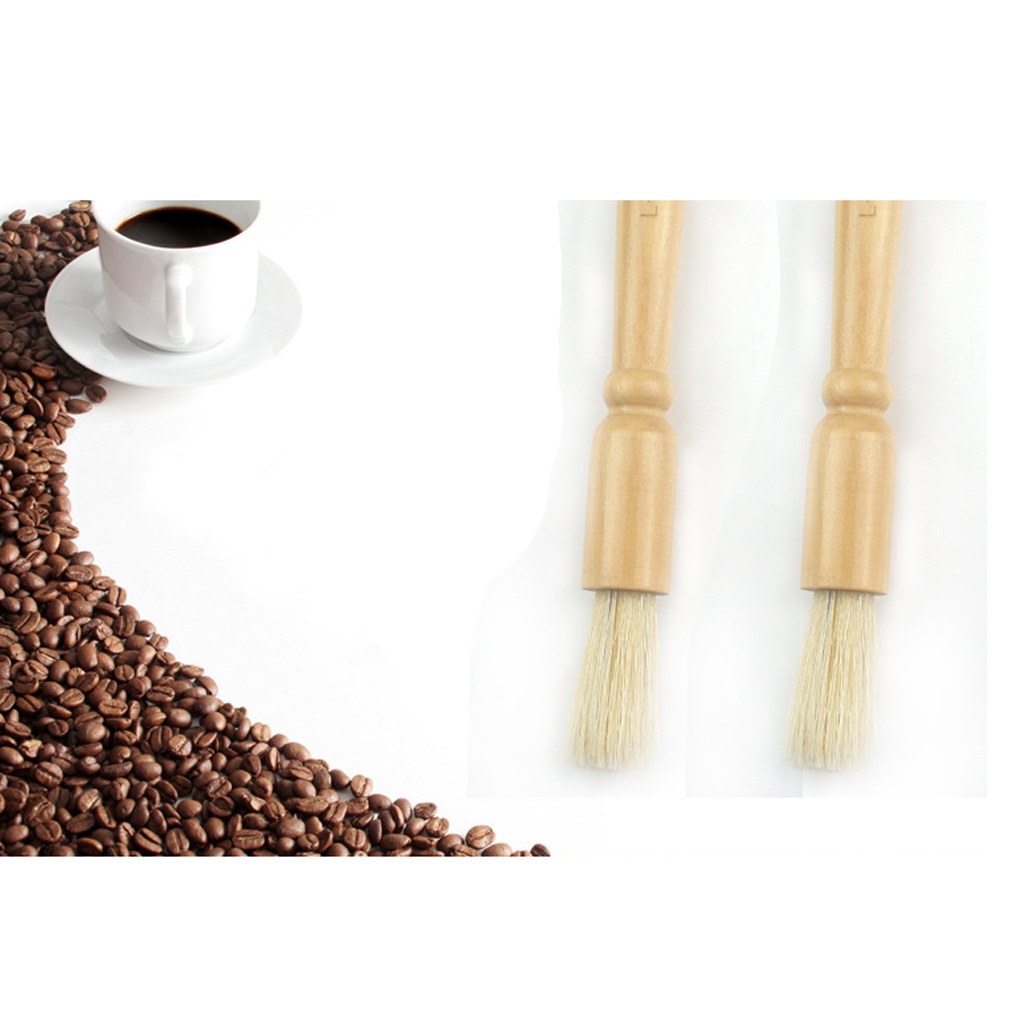 Brush Bristle Coffee Machine Brush Long Handle Coffee Grinder Kitchen Tool 
