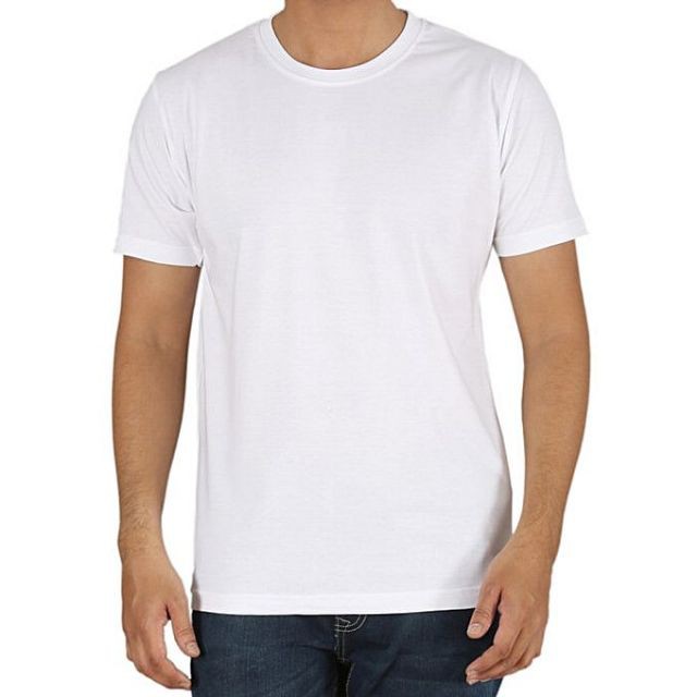 Kentucky Plain White Round Neck T-Shirt For Men | Shopee Philippines