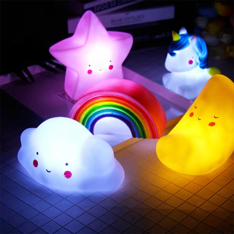 New SMART Cute Night Lamp Baby Table Nightlight Moon Light Shopee