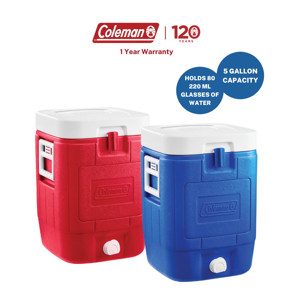 Coleman 5 Gallon Cube Beverage Cooler with Drip Resistant Faucet (22 L