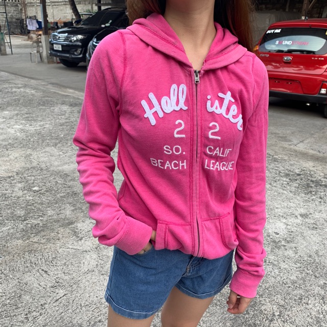 hollister pink jacket