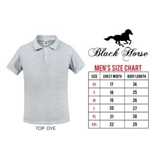 T-Shirt Poloshirt Adult Plainshirt Unisex Black Horse (GRAY) #1
