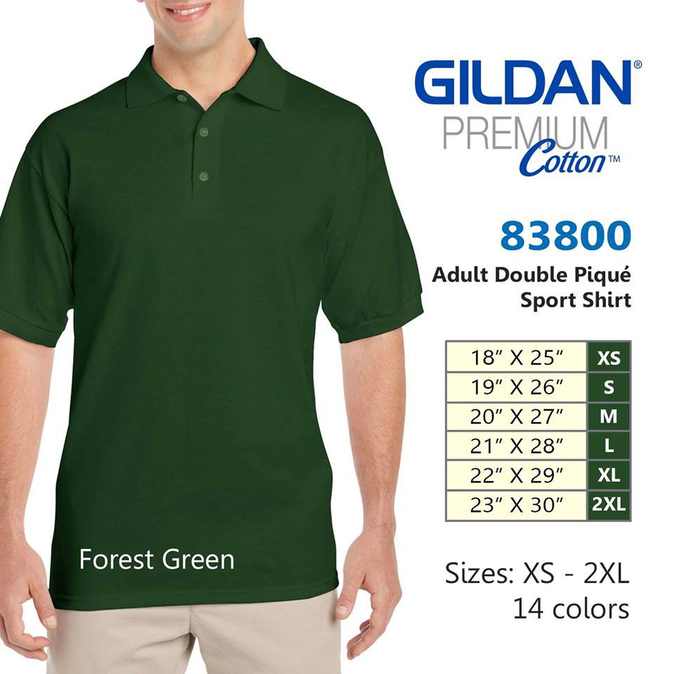 gildan polo shirt colors