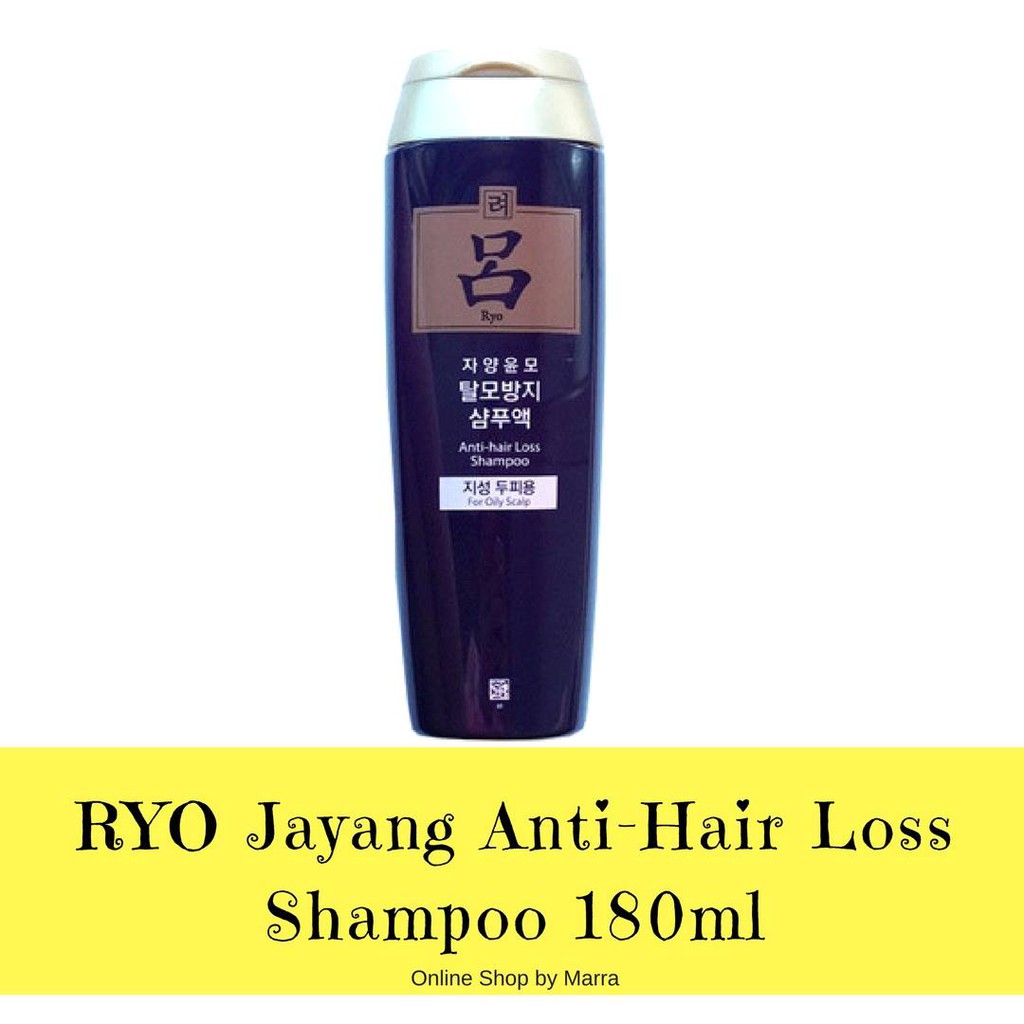 Ryo Jayang Anti Hair Loss Shampoo For Oily Scalp 180ml Shopee