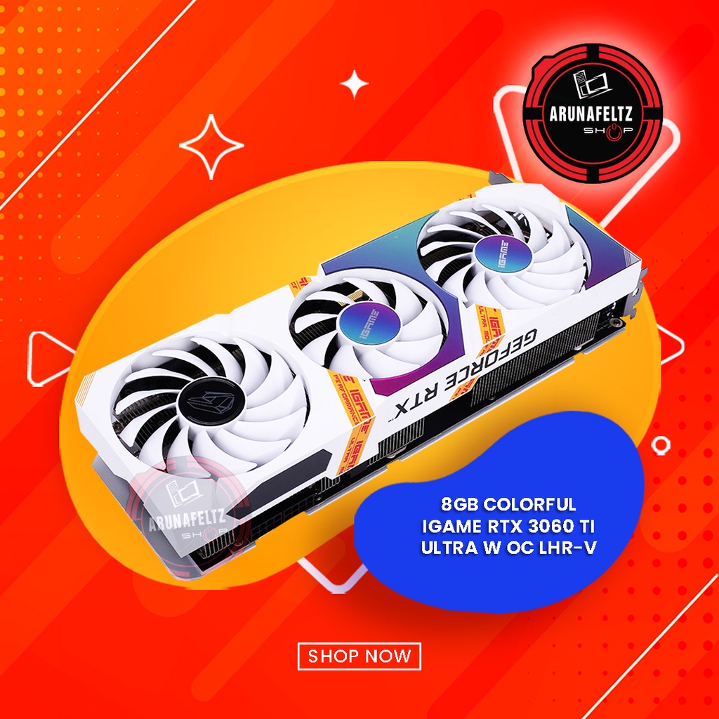 8gb Colorful Igame Rtx 3060 Ti Ultra W Oc Lhr V Shopee Philippines 