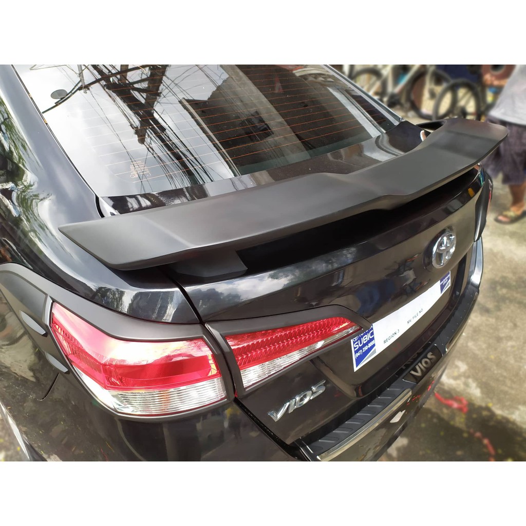 Toyota Vios 2019 to 2020 Matte Black Rear Spoiler presyo ₱2,000