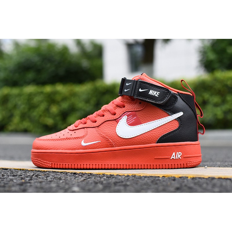 red and white air force 1 high