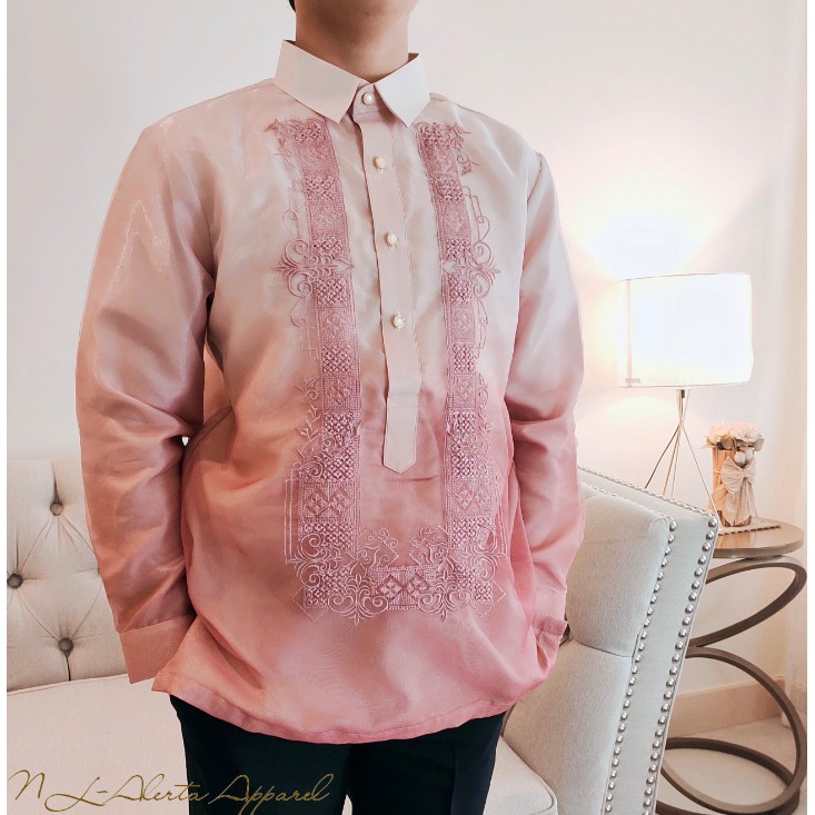 BARONG FOR MEN PURE EMBROIDERED TAGALOG BARONG FOR MEN | Shopee Philippines