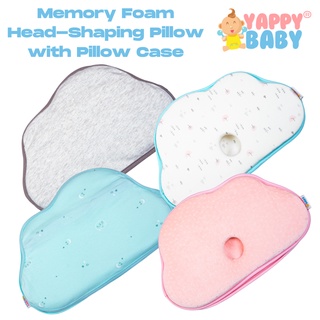 Yappy Baby Head Shaping Memory Foam Pillow With Pillow Case - Anti Flat Head