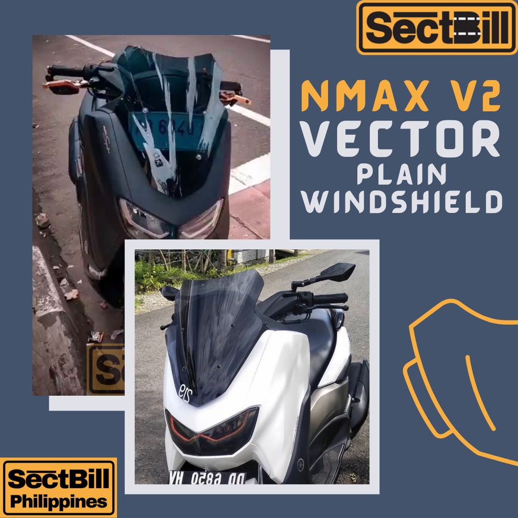 Sectbill NMAX V2 Windshield Vector Plain NMAX V2.1 Windshield Sectbill