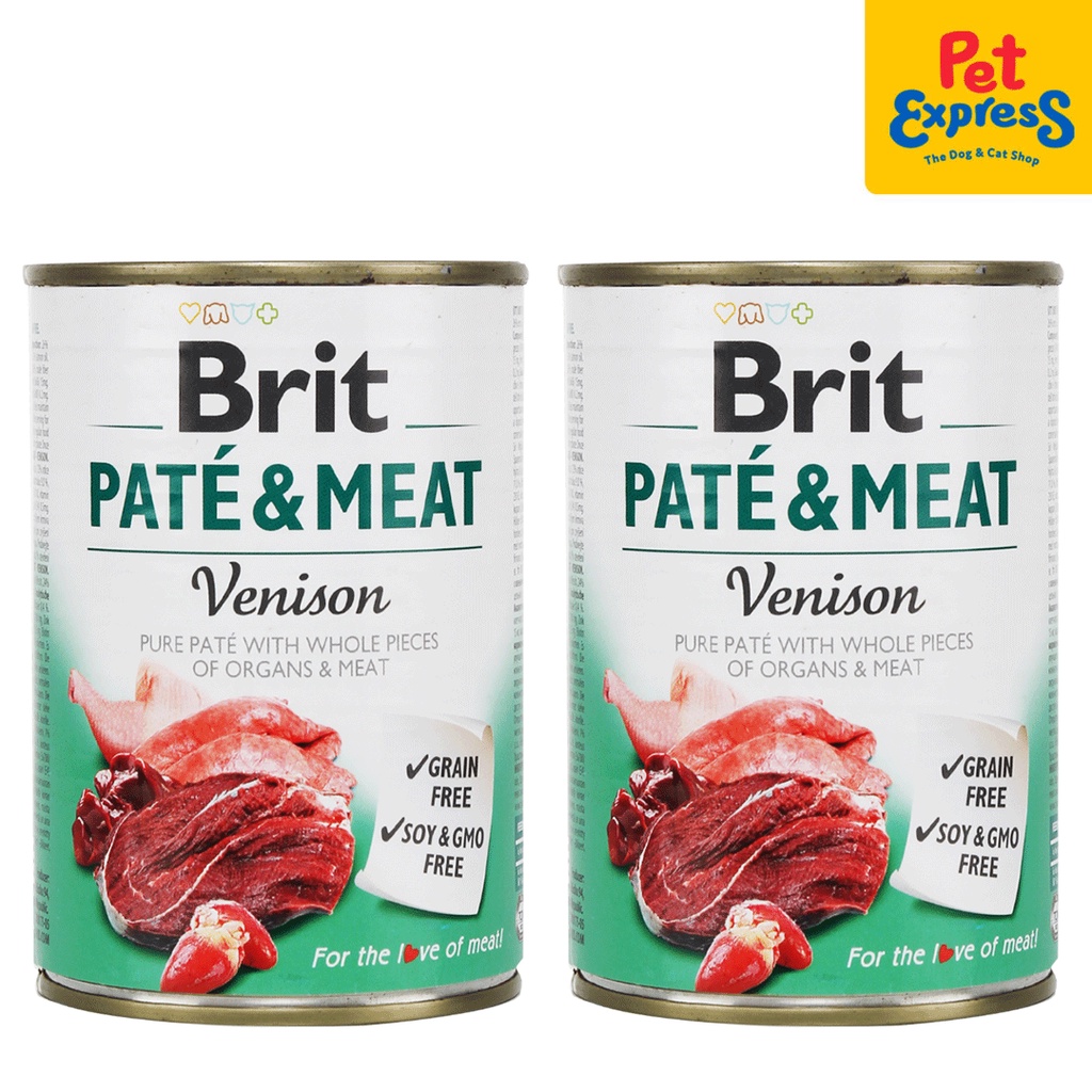 Brit Pate and Meat Venison Wet Dog Food 400g (2 cans) Shopee Philippines
