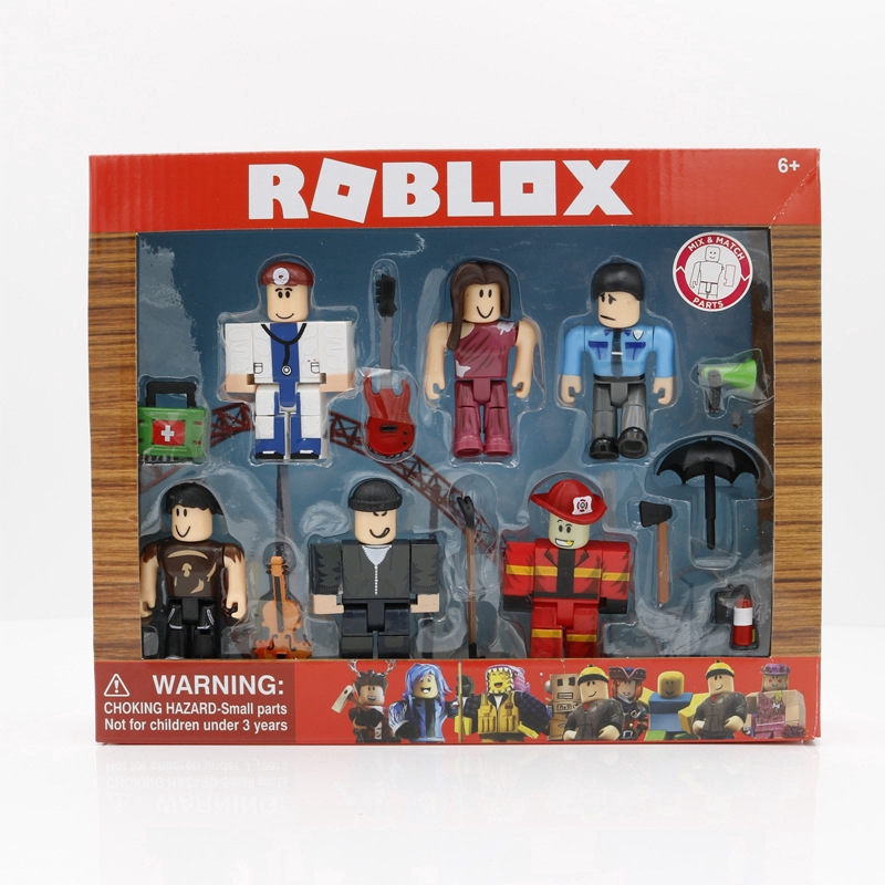 6pcs Virtual World Roblox Building Block Doll Professional Citizen Action Figures With Accessories Shopee Philippines - buy roblox citizens of roblox no code for sale philippines