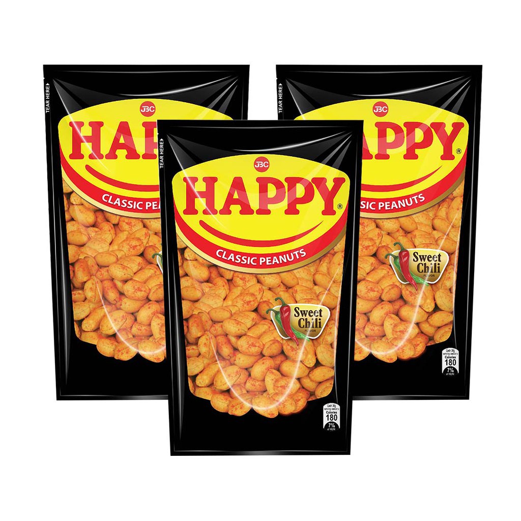 Happy Peanuts Sweet Chili 100g Set of 3 Shopee Philippines