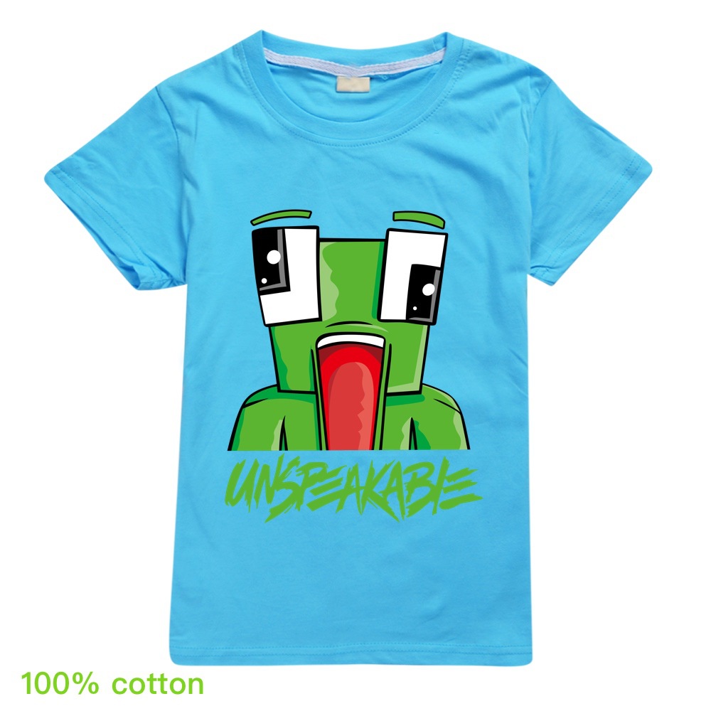 Unspeakable Boys Short Sleeve Girls Tee Kids 100% Cotton Printed T-Shirt 