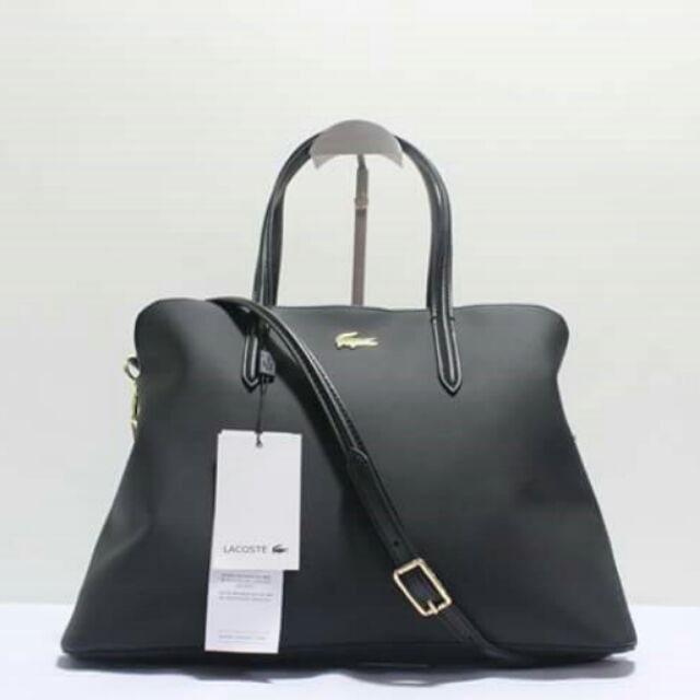 lacoste leather bag
