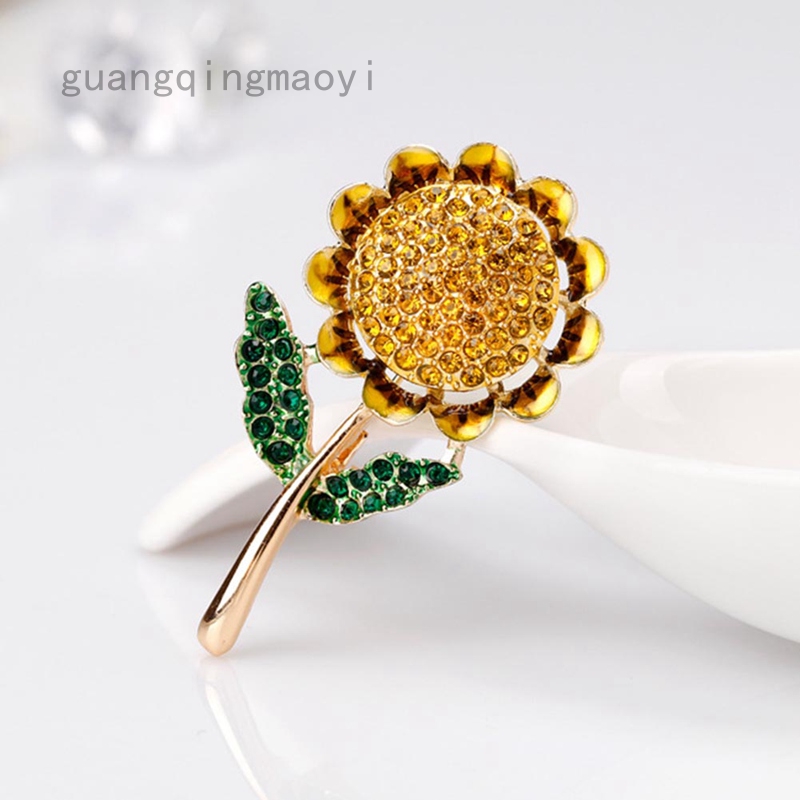 yellow brooch