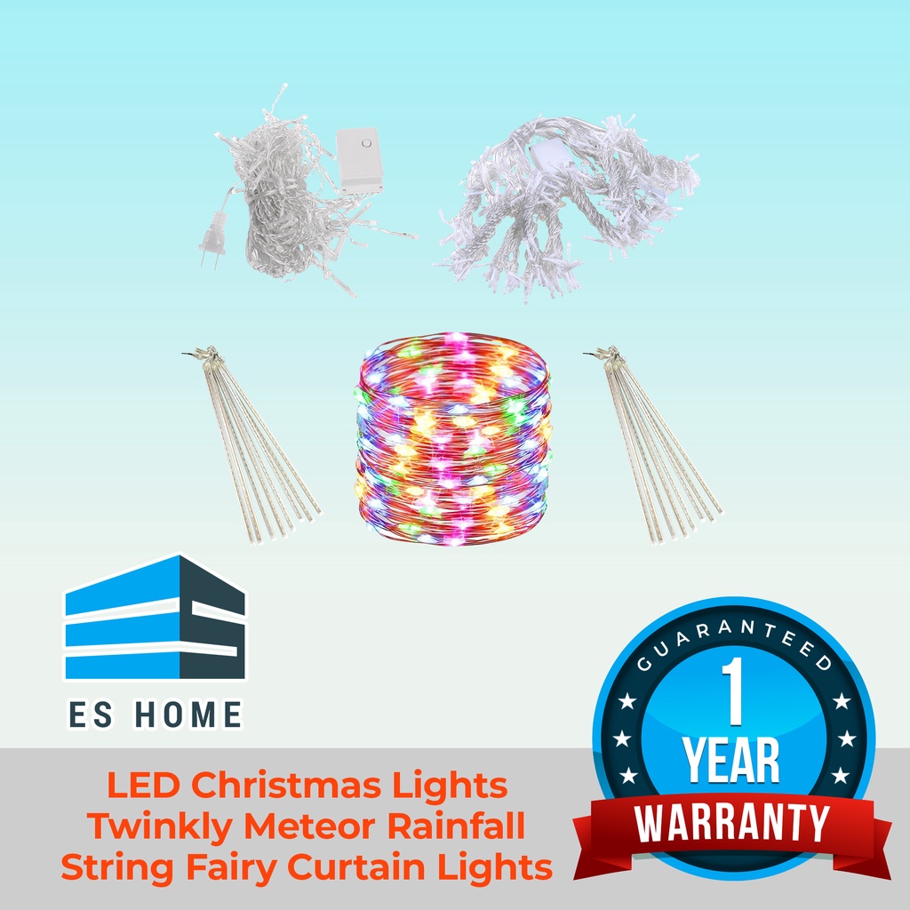 Brightex LED Christmas Lights Twinkly Meteor Rainfall String Fairy