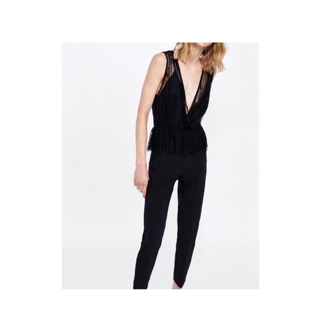 zara basic jumpsuit