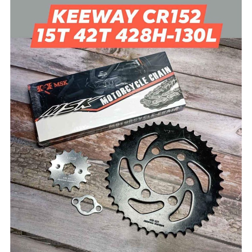 KEEWAY CR152 CAFE RACER CHAIN SET | Shopee Philippines