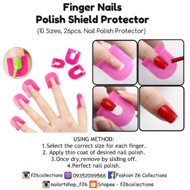 Reusable Nail Polish Shield Protector Shopee Philippines