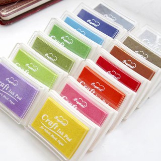 Concave Waist Stamp Pad DIY Seal Finger Painting Hand Book Color Ink Pad
