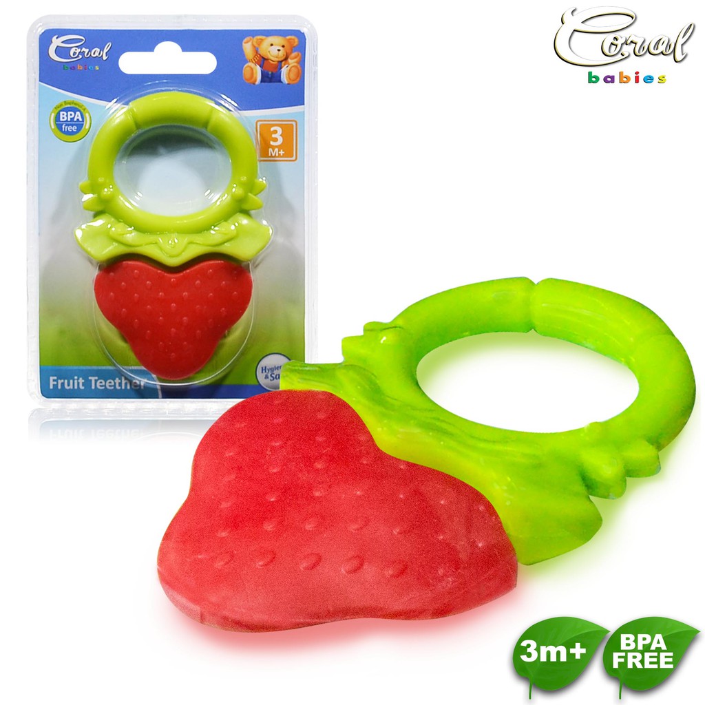 fruit teether baby