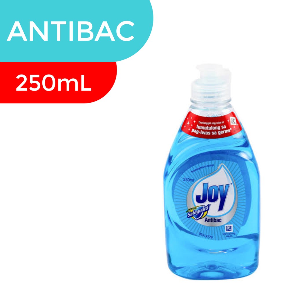 Joy Dishwashing Liquid Antibac With Power Of Safeguard Bottle 250ml Shopee Philippines