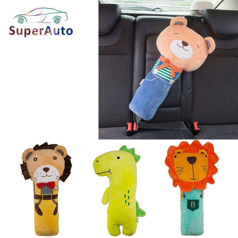 SuperAuto Cartoon Car Safety Seat Belt Shoulder Pads Car Seat Belt Cover  For Kids PP Cotton Auto Pillow Protective Padding | Shopee Philippines