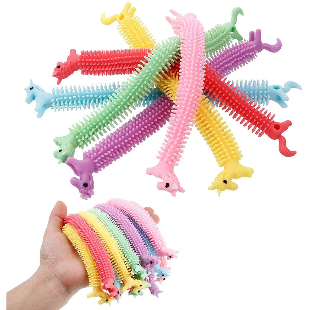 Fidget toys Worm Noodle Stretch String TPR Rope Anti Stress Toys String ...