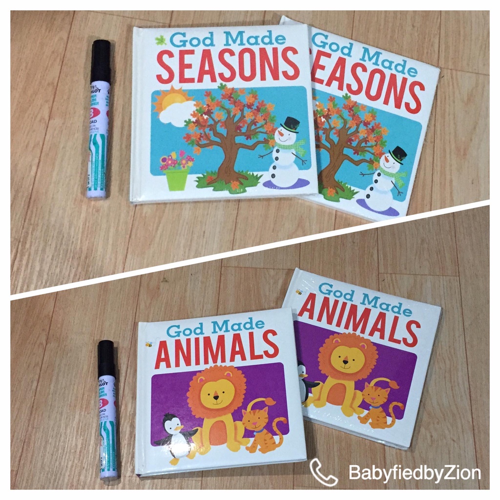 God Made Animals Seasons Hardcover Toddler Board Book | Shopee Philippines