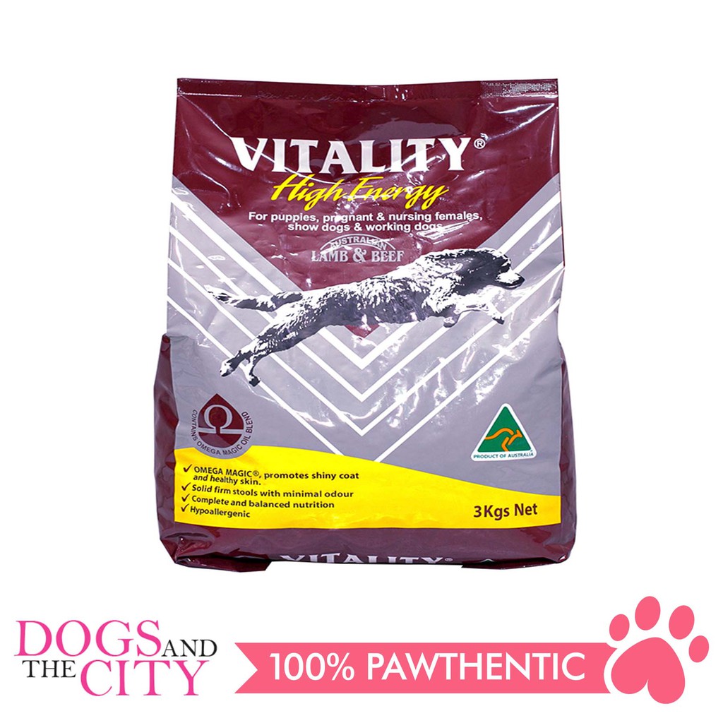 VITALITY HIGH ENERGY LAMB & BEEF Dog Food 3kg Shopee Philippines