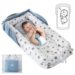 Cotton Portable Crib Bed Newborn Foldable Backpack Crib Baby Bionic Bed Breathable Sleep Nest #4