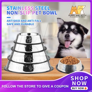 Pet Dog Food Bowl Stainless dog bowl water bowl dog bowl Durable bowl