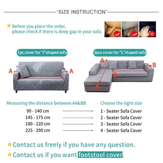 [2021 New Designs] Stretchable Sofa Cover 1/2/3/4 Seater Anti-Skid Slipcover I L shape Full Sofa Protector free gifts #4