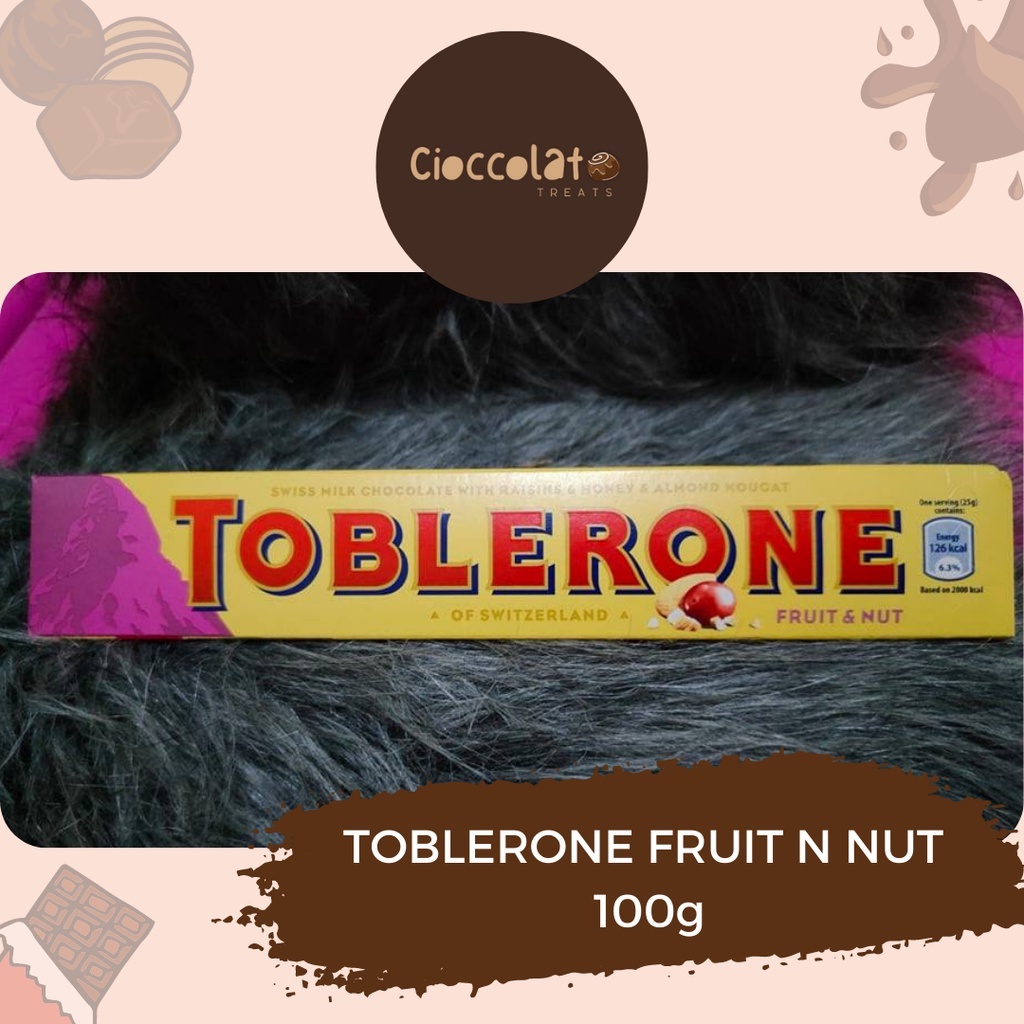 Toblerone Fruit and Nut 100g Shopee Philippines