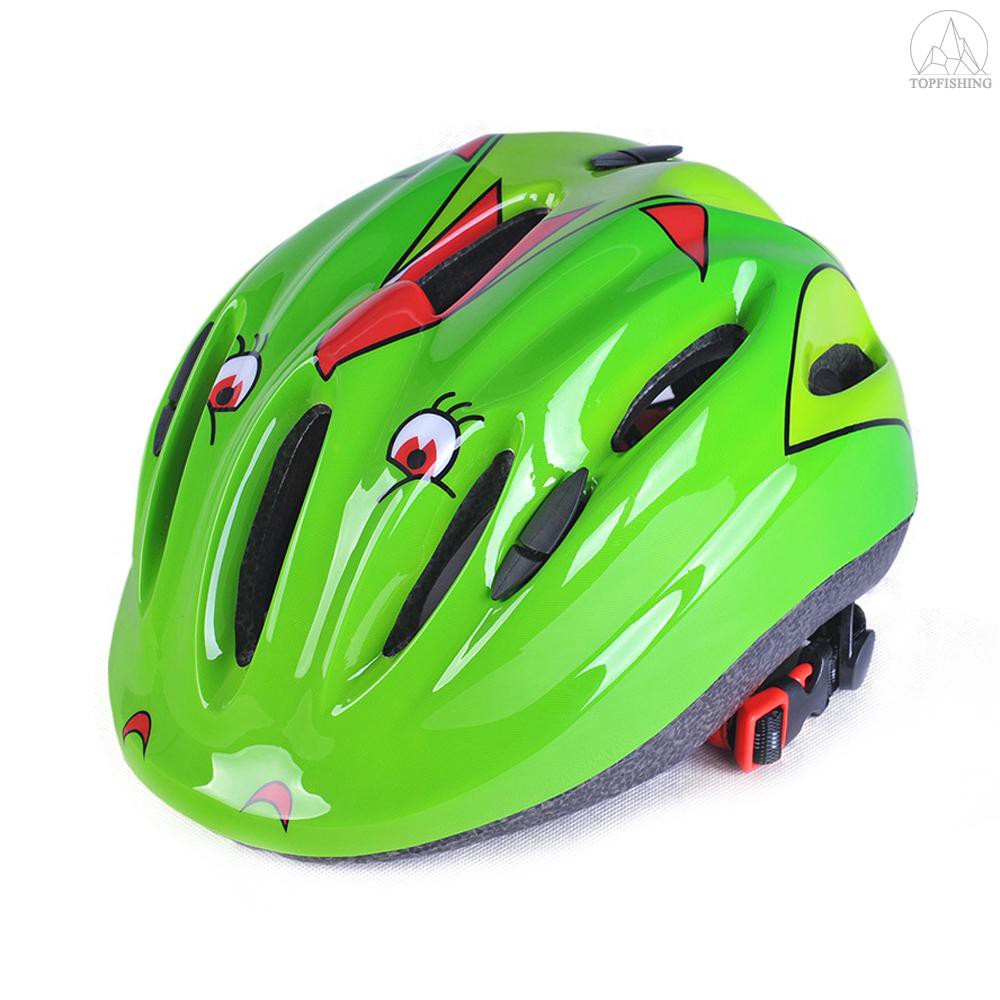 green bike helmet child