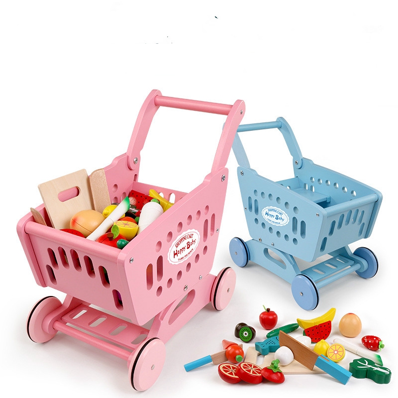 wooden supermarket playset