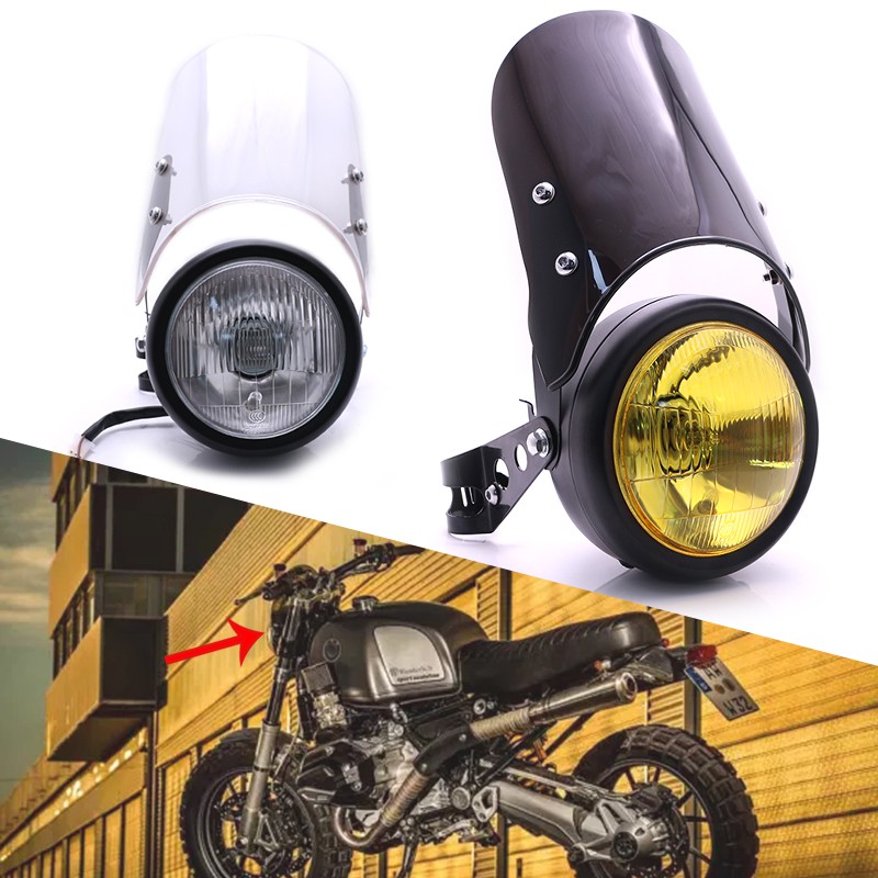 Universal Motorcycle Headlights Round Lights Windshield Headlight For Suzuki Motorcycle Lamp Shopee Philippines
