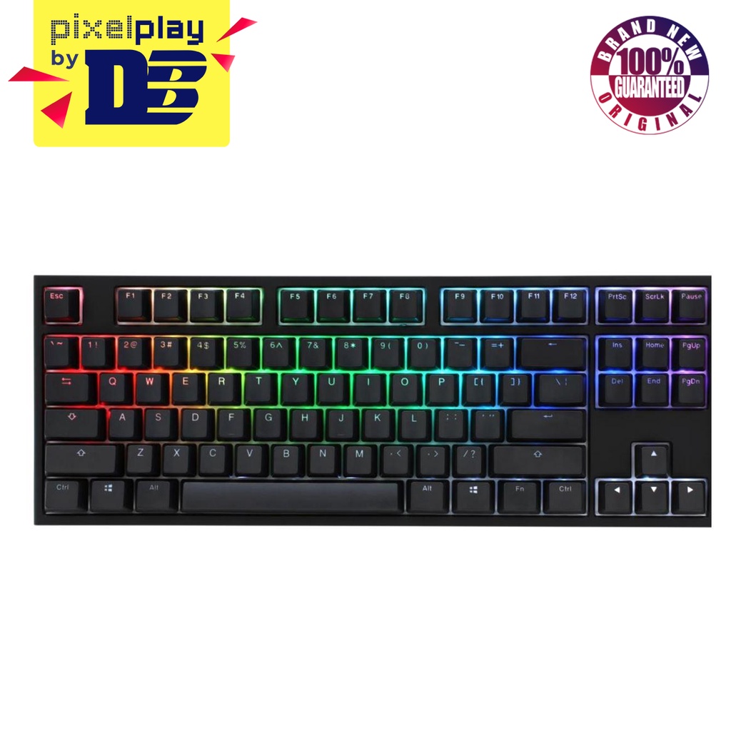 Ducky One 2 Tkl Rgb Led Double Shot Pbt Mechanical Keyboard Cherry Mx ...