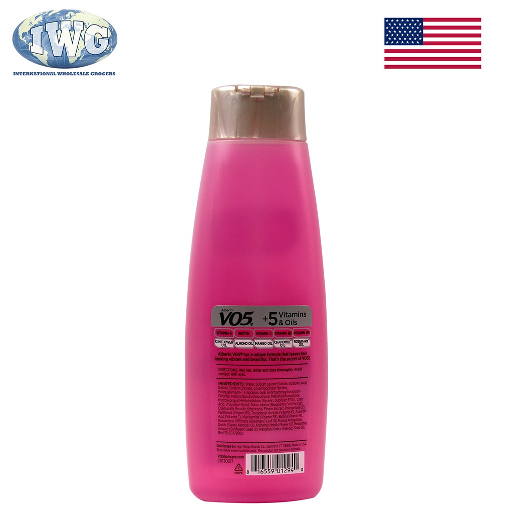 Vo5 Sun Kissed Raspberry Shampoo 370ml Shopee Philippines