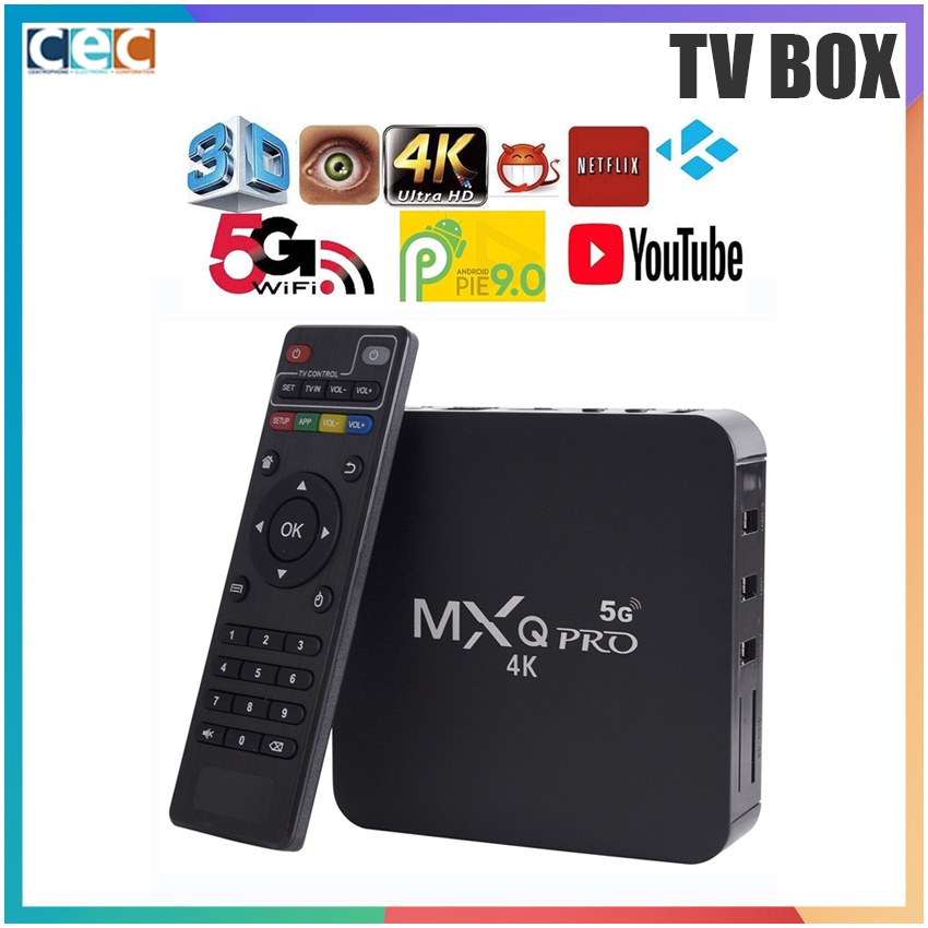 MX Q PRO 4K 5G TV Box 2020 Latest Version Android 10.1 4G+32G Ultra HD