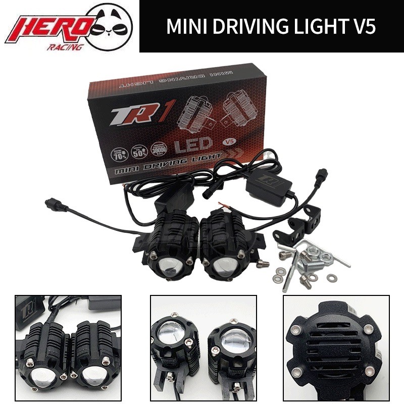 Mini Driving Light Spotlight White+YELLOW V1 / V5 1PAIR Universal