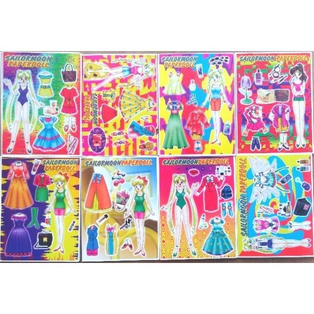 sailor moon paper dolls