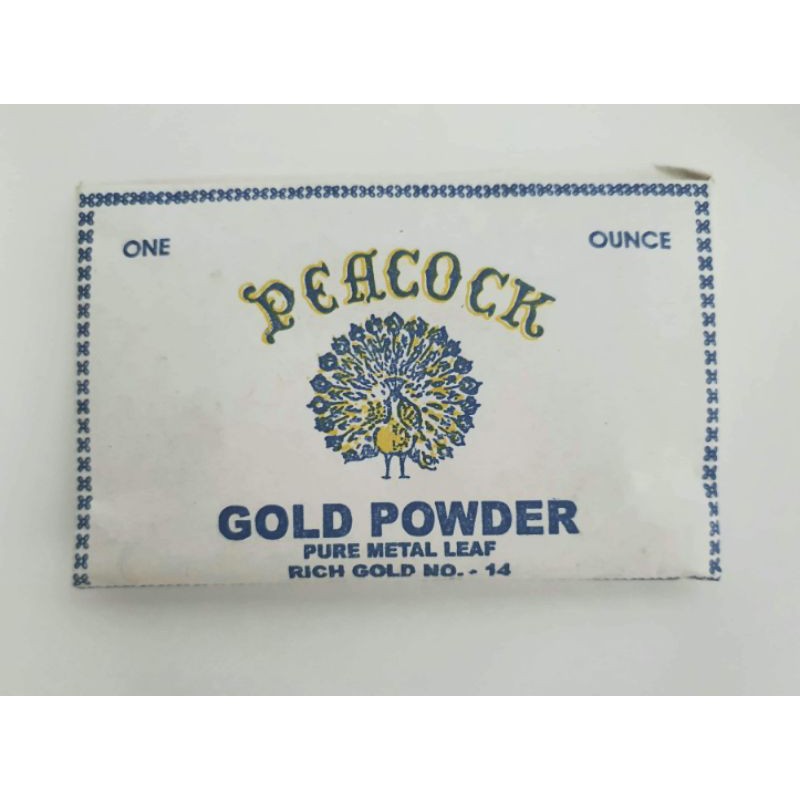 Gold Powder Peacock 1oz. Pure Metal Leaf Ounce Bronze Rich Pale