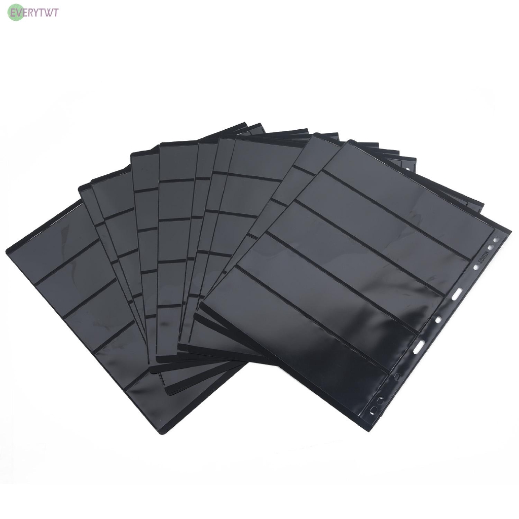 Postage Stamp Storage PVC Album Set Supplies Sheets Display 10pcs Money