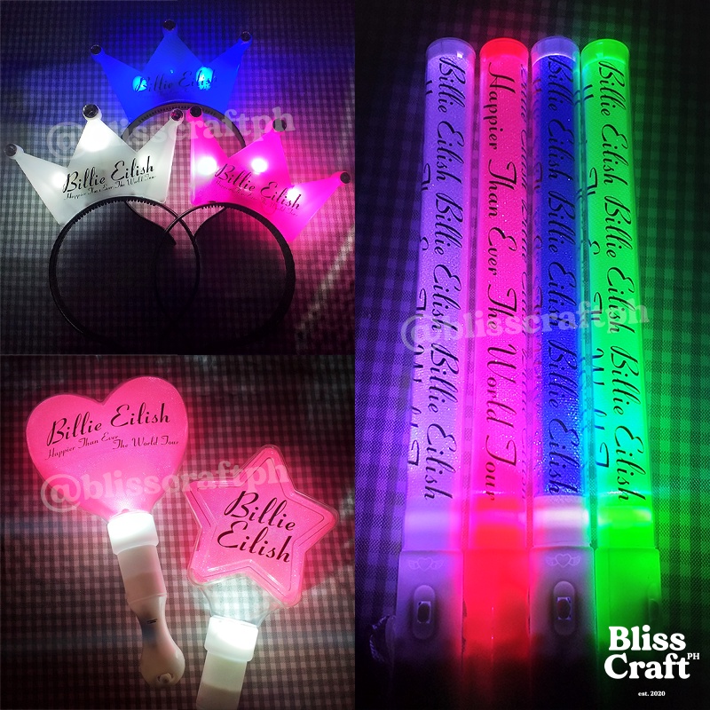 [COD] BILLIE EILISH 2022 Concert Light Stick Crown Headband LED ...