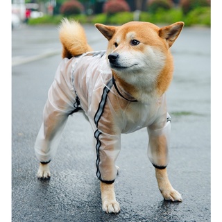 Upgraded Dog Raincoat Four-Legged Waterproof All-Inclusive Teddy Pet Raincoat Medium Large Dog Small